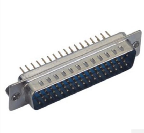 D-SUB PCB vīriešu trīs rindu 50P taisni